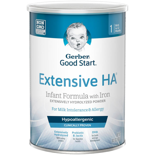 Gerber® Good Start® Extensive HA Infant Formula Unflavored 14.1 oz. Can Powder Whey Protein Cow's Milk Allergy (979091_CS) 6/CS