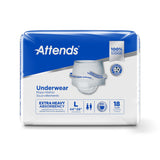 Attends® Care Unisex Adult Absorbent Underwear Pull On with Tear Away Seams Large Disposable Heavy Absorbency (771657_BG) 18/BG