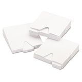 Vaultz® CD File Folders, 1 Disc Capacity, White, 100/Pack (IDEVZ01096)