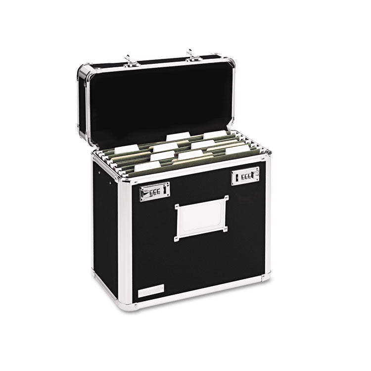 Vaultz® Locking File Chest, Letter Files, 13.75" x 7.25" x 12.25", Black (IDEVZ01187)