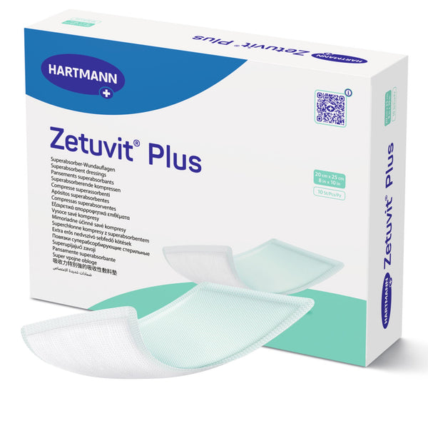 Zetuvit® Plus Super Absorbent Dressing Without Adhesive 8 X 10 Inch Rectangle (1161231_BX) 10/BX