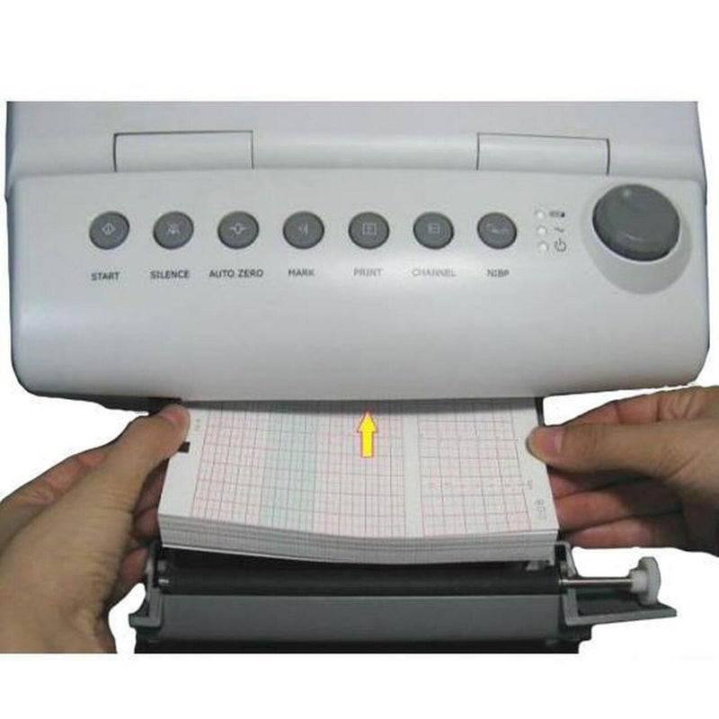 Edan® Recording Chart Paper Roll Red Grid (1051250_BX) 3/BX