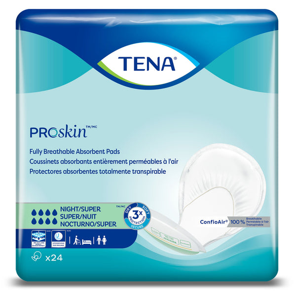 TENA ProSkin™ Night Super Incontinence Liner 27 Inch Length Heavy Absorbency Dry-Fast Core™ One Size Fits Most (285956_CS) 2/CS