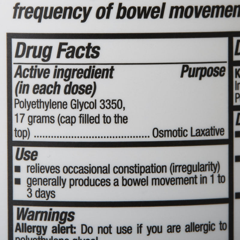 Geri-Care® Laxative Powder 17.9 oz. Polyethylene Glycol 3350 (798847_CS) 12/CS