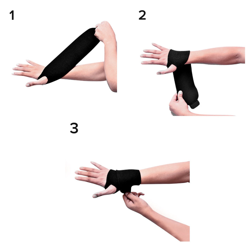 3M™ Futuro™ Sport Wrist Support Wraparound Neoprene / Nylon / Polyester Left or Right Hand Black One Size Fits Most (846861_EA) 1/EA