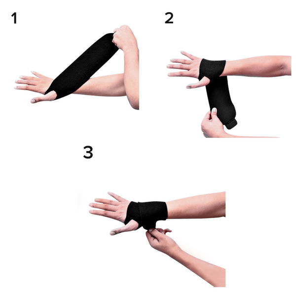 3M™ Futuro™ Sport Wrist Support Wraparound Neoprene / Nylon / Polyester Left or Right Hand Black One Size Fits Most (846861_CS) 12/CS