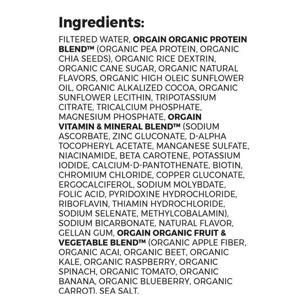 Organic Nutrition™ Vegan Oral Supplement Smooth Chocolate Flavor Liquid 11 oz. Carton (1112295_EA) 1/EA