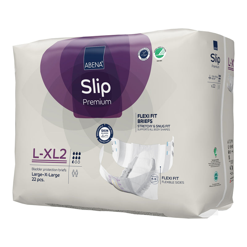 Abena Slip Flexi Fit Unisex Adult Incontinence Brief Large / X-Large Disposable Heavy Absorbency (1246194_CS) 88/CS