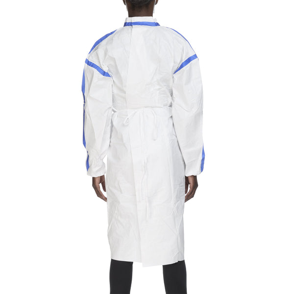 TrueCare Biomedix Chemotherapy Procedure Gown One Size Fits Most White Sterile ASTM F739-12 Disposable (1136418_CT) 50/CT