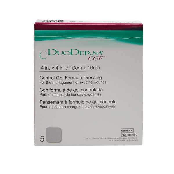 DuoDERM® CGF® Hydrocolloid Dressing Foam Backing 4 X 4 Inch Square Hydrocolloid (181329_EA) 1/EA