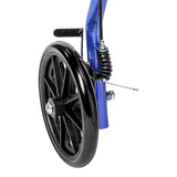 McKesson Bariatric 4 Wheel Rollator Blue Adjustable Height / Folding Steel Frame (1205411_CS) 1/CS