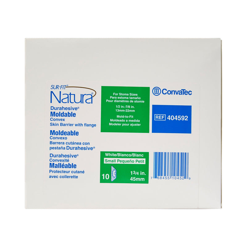 Sur-Fit Natura® Durahesive® Ostomy Barrier Moldable, Extended Wear Acrylic Tape 45 mm Flange Sur-Fit Natura® System 1/2 to 7/8 Inch Opening (461893_BX) 10/BX