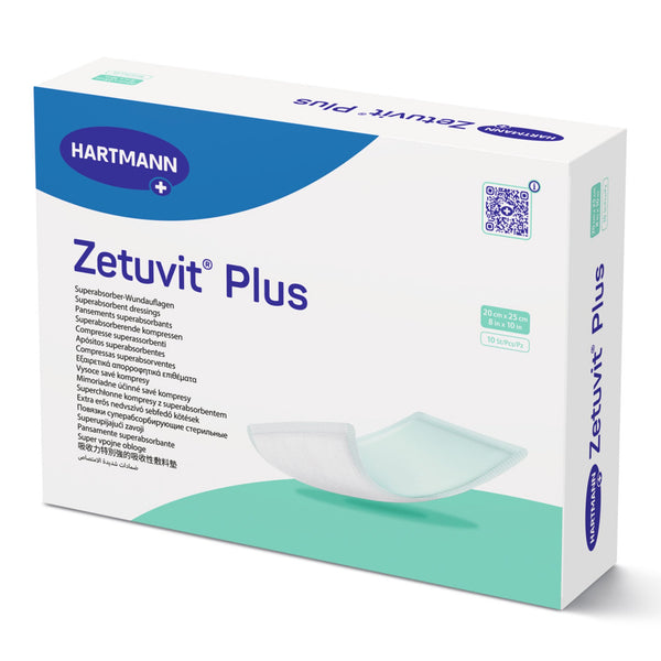 Zetuvit® Plus Super Absorbent Dressing Without Adhesive 8 X 10 Inch Rectangle (1161231_EA) 1/EA