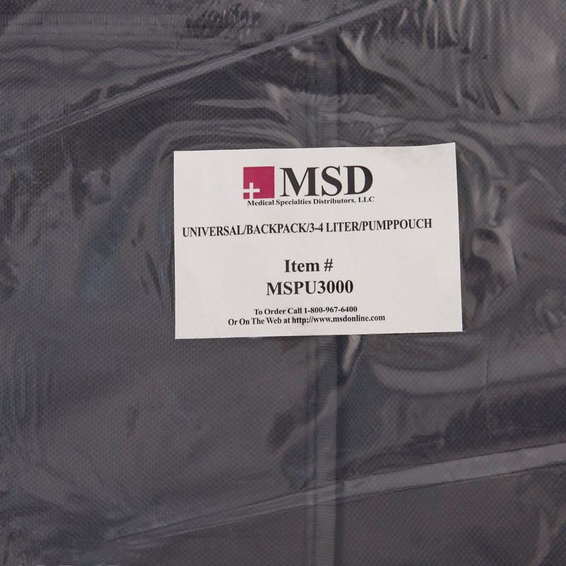 McKesson Feeding Pump Pouch Black, 3000 to 4000 mL, 3 X 12 X 18 Inch (1140271_EA) 1/EA