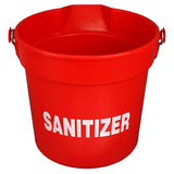 Impact® Deluxe Heavy-Duty 10 Quart Sanitizing Bucket, Red, 12/Case (IMP5510RS) Case of 12