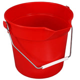 Impact® Deluxe Heavy-Duty 10 Quart Sanitizing Bucket, Red, 12/Case (IMP5510RS) Case of 12