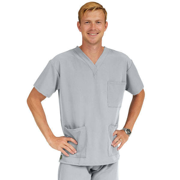 Madison AVE Unisex Stretch Scrub Tops with 3 Pockets, 1/EA (5515GRY4XL) Each