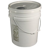 Impact® 5 Gallon Pail w/ Lid, White, 5/Case (IMP5515CT) Case of 5