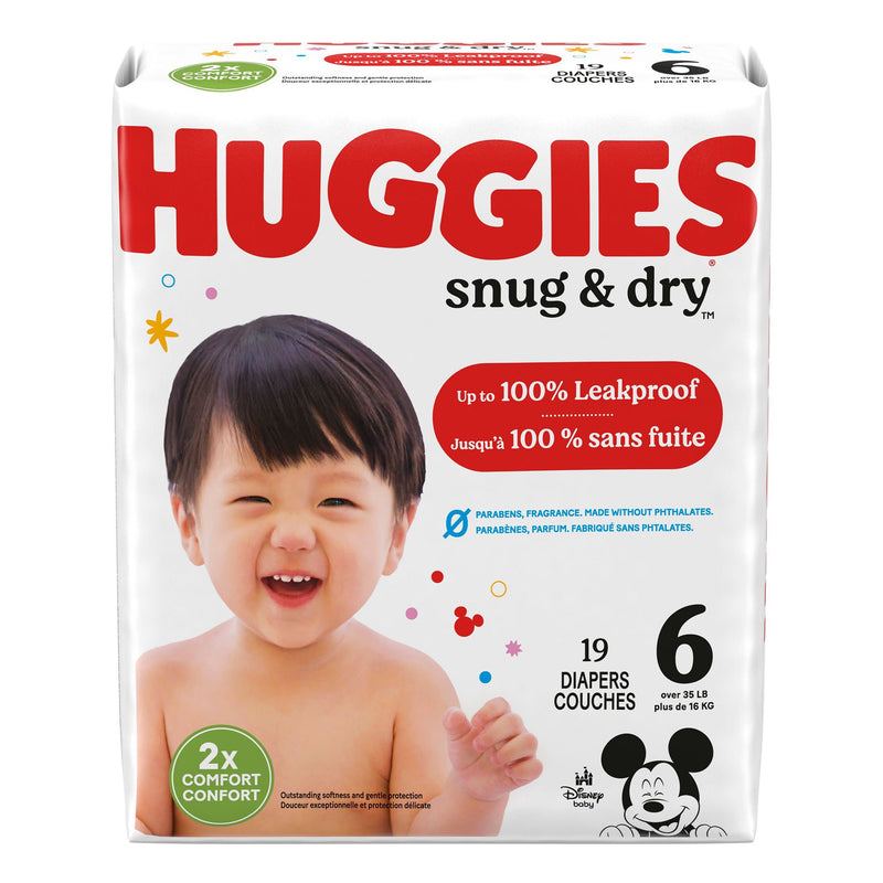 Huggies® Snug & Dry Unisex Baby Diaper Size 6 Disposable Heavy Absorbency (1160334_PK) 19/PK