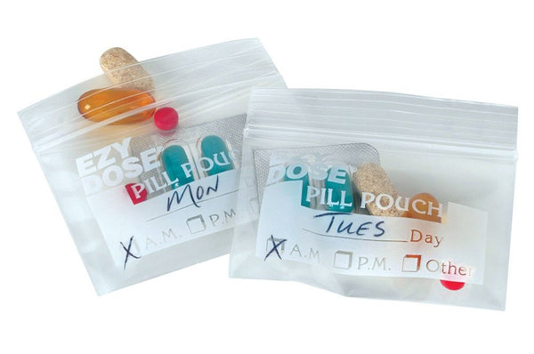 Ezy Dose® Pill Pouch Pocket-Size 1 Day 2 Dose (1117083_PK) 100/PK