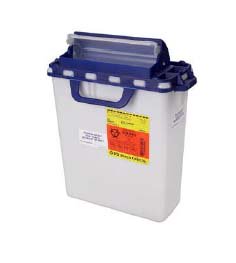 Recykleen™ Pharmaceutical Waste Container White Base 16.6 H X 10.7 W X 6 D Inch Horizontal Entry 3 Gallon (533757_EA) 1/EA