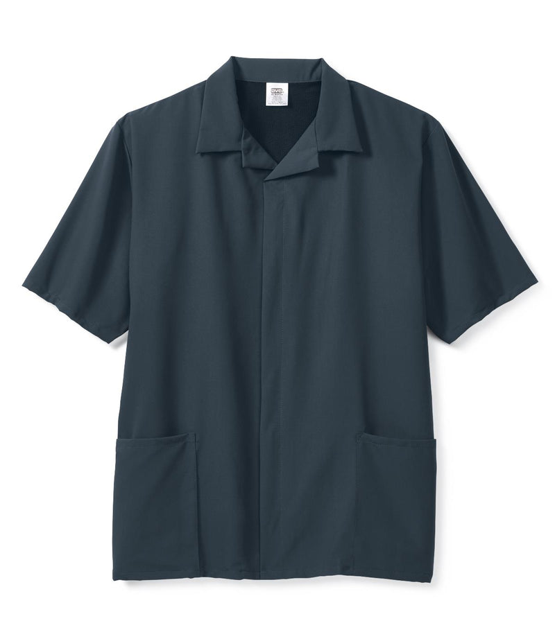 EVS AVE Unisex Scrub Top with Zipper and Storage Pockets, Charcoal, Size 2XL, 1/EA  (5538CHR2XL) Each