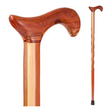 Brazos™ Twisted T-Handle Cane Wood 34 Inch Height Wood Grain (1229011_EA) 1/EA