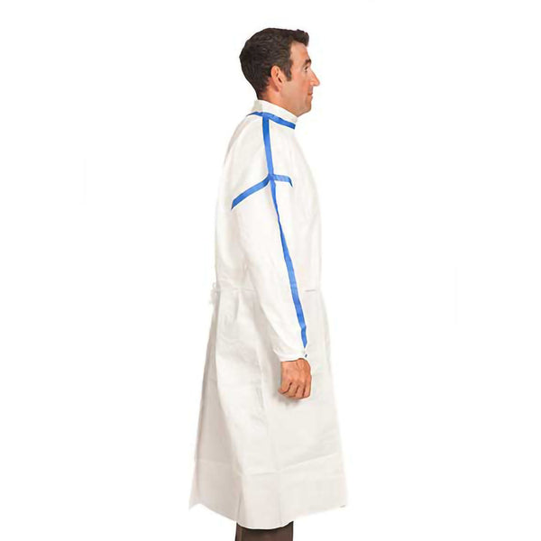TrueCare Biomedix Chemotherapy Procedure Gown X-Large White Sterile ASTM F739-12 Disposable (1136420_CT) 50/CT