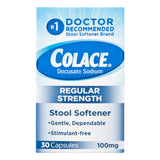 Colace® Stool Softener Capsule 30 per Box 100 mg Strength Docusate Sodium (830847_BX) 30/BX