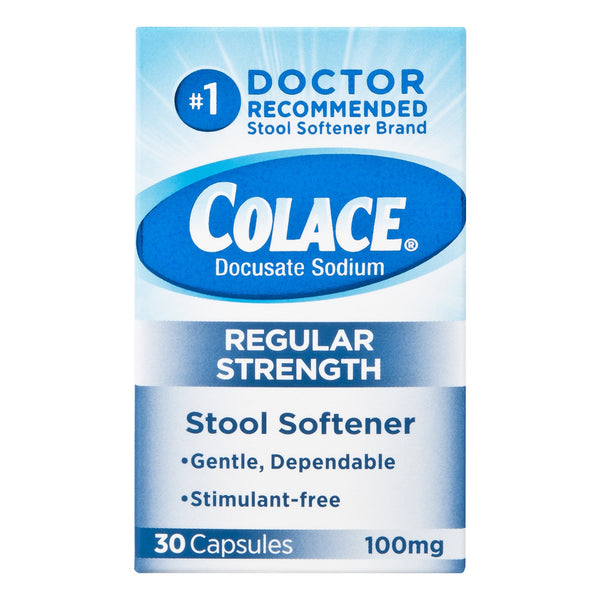 Colace® Stool Softener Capsule 30 per Box 100 mg Strength Docusate Sodium (830847_BX) 30/BX