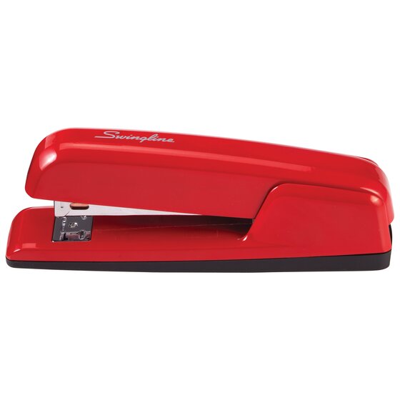 Swingline® 747 Business Full Strip Desk Stapler, 30-Sheet Capacity, Rio Red (SWI74736) Each