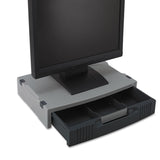 Innovera® Basic LCD Monitor/Printer Stand, 15" x 11" x 3", Charcoal Gray/Light Gray (IVR55000) Each