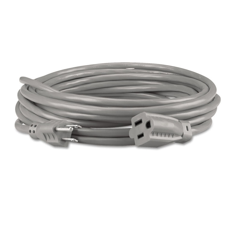 Innovera® Indoor Heavy-Duty Extension Cord, 15 ft, 13 A, Gray (IVR72215) Each