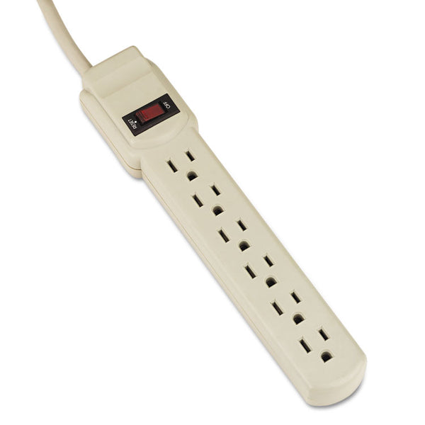 Innovera® Power Strip, 6 Outlets, 4 ft Cord, Ivory (IVR73304)