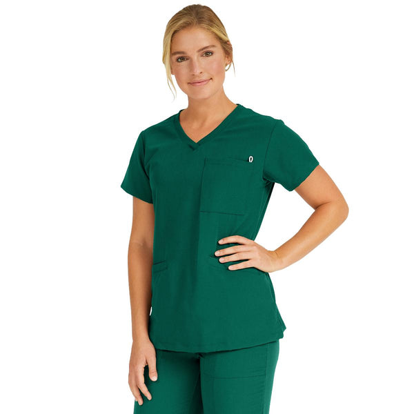 Berkeley AVE Women's Stretch Tunic Scrub Tops with Pockets, 1/EA (5582HTRXXXL) Each