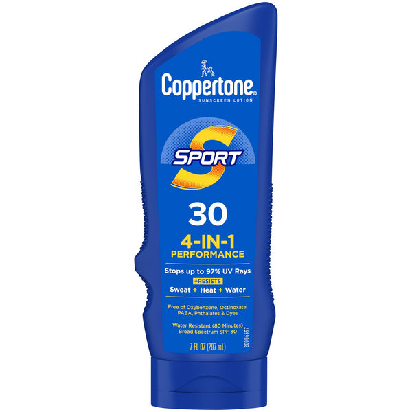 Coppertone® Sport 4-In-1 Performance Sunscreen SPF 30 Lotion 7 oz. Tube (1231878_EA) 1/EA