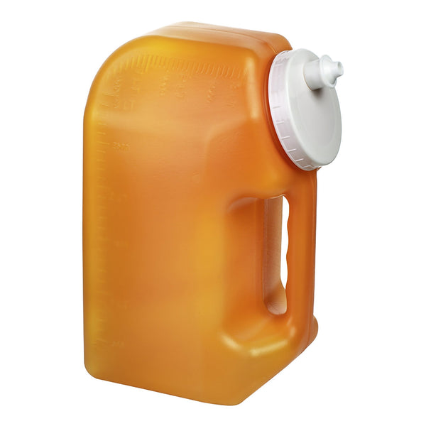 Urisafe® 24 Hour Urine Specimen Collection Container 4-1/2 X 6-1/4 X 9-5/8 Inch 3,000 mL (101 oz.) Screw Cap Unprinted NonSterile (1035055_CS) 40/CS