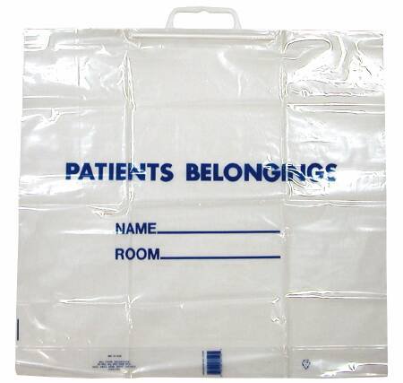 DawnMist Patient Belongings Bag 18-1/2 X 20 Inch Plastic Snap Closure Clear (518506_CS) 250/CS