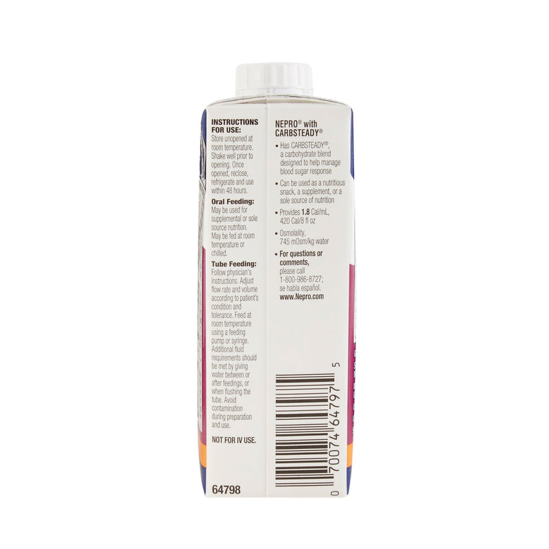 Nepro® with Carbsteady® Oral Supplement Butter Pecan Flavor Liquid 8 oz. Reclosable Carton (1048213_EA) 1/EA