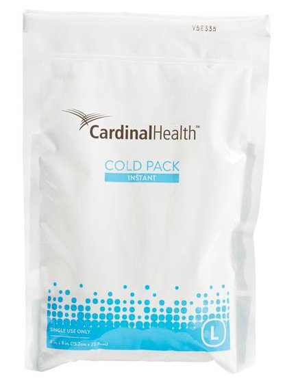 Cardinal Health™ Instant Cold Pack General Purpose Large 6 X 9 Inch Plastic / Ammonium Nitrate / Water Disposable (316550_EA) 1/EA
