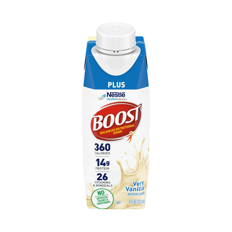 Boost Plus® Oral Supplement Very Vanilla Flavor Liquid 8 oz. Carton (1178526_CS) 24/CS