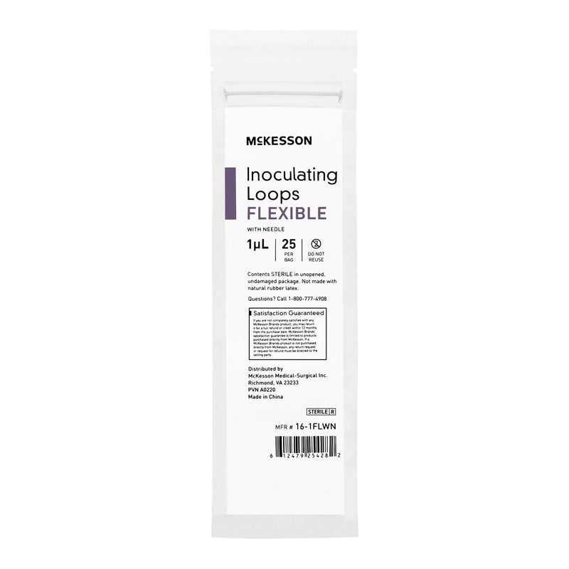 McKesson Inoculating Loop with Needle 1 µL ABS Integrated Handle Sterile (1175308_CS) 1000/CS