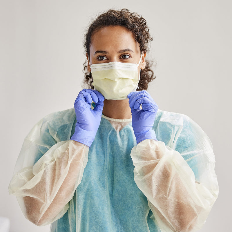 Cardinal Health™ Protective Procedure Gown One Size Fits Most Yellow NonSterile Not Rated Disposable (466476_PK) 1/PK