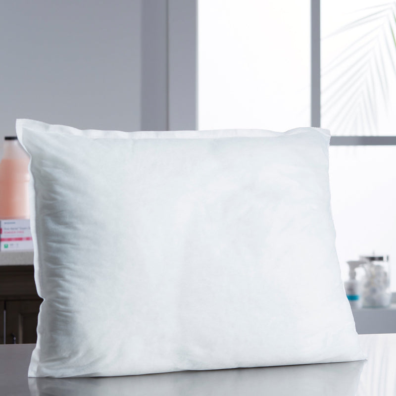 McKesson Bed Pillow 17 X 24 Inch White Single Patient Use (939596_EA) 1/EA