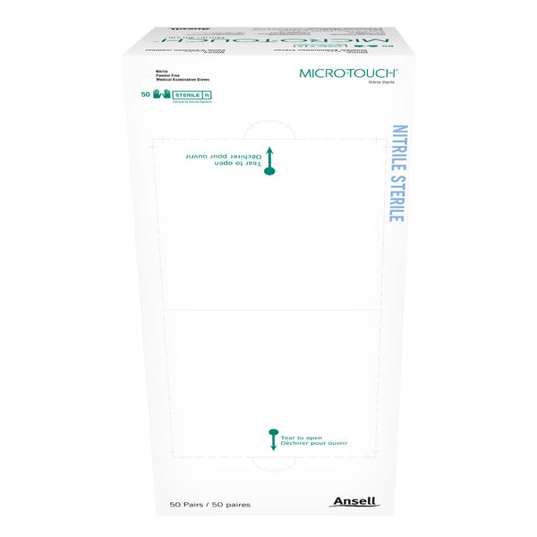 Micro-Touch® Exam Glove Small Sterile Pair Nitrile Extended Cuff Length Textured Fingertips Blue Chemo Tested (640515_CS) 4/CS