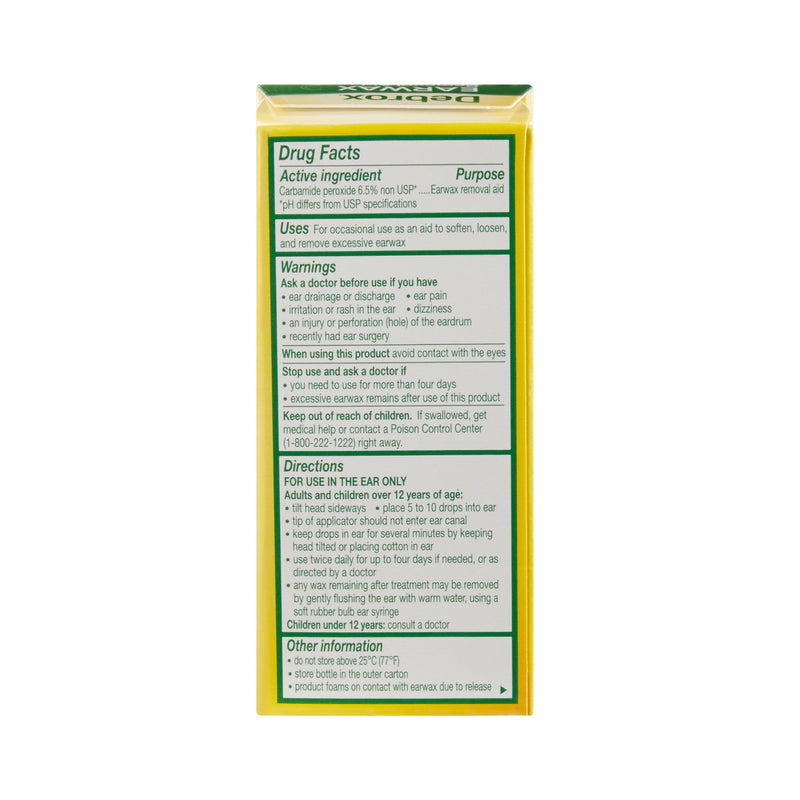 Debrox® Ear Wax Remover 0.5 oz. Otic Drops 6.5% Strength Carbamide Peroxide (575831_EA) 1/EA