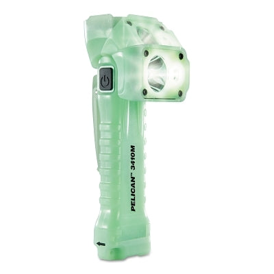 Pelican 3410 LED Flashlight, 3 Batteries, AA, 653 lm, Green (562-034100-0302-247) Each