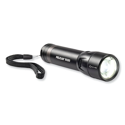 Pelican 5000 Series LED Flashlights, 4-AAA Alkaline, High 586/Med 217/Low 20 Lumens, Black (562-050200-0100-110) Each