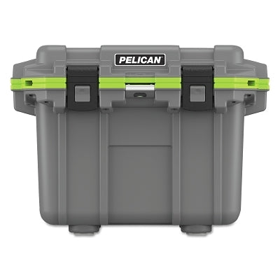 Pelican Elite Cooler, 30 qt, 32.95 qt Capacity, Dark Gray/Green (562-30Q-1-DKGRYEGRN) Each