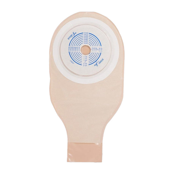 ActiveLife® Colostomy Pouch One-Piece System 12 Inch Length Flat, Trim to Fit 3/4 to 2-1/2 Inch Stoma Drainable (372846_BX) 10/BX
